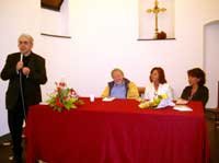 L'intervento del parroco di S.Sabina, Arciprete Don Enzo Frisino.
