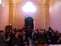 Il numeroso pubblico nella Cappella di S.Adriano