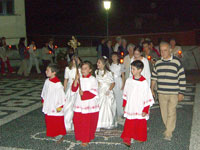 Il rientro della processione in Chiesa