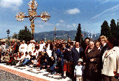 Foto ricordo sul sagrato della Chiesa di S.Sabina