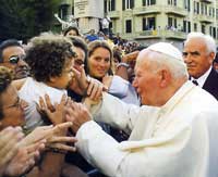 Il Papa in piazza N.S. dell'Orto