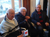 Tre soci anziani che saranno premiati