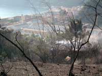 Una villetta bruciata