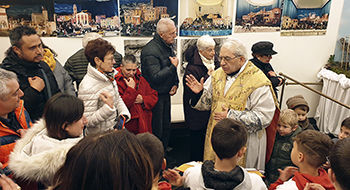 Presepio di Trigoso 2019 - Benedizione finale della S. Messa di mezzanotte