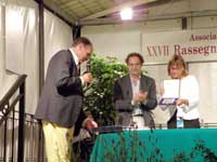 Al microfono il sindaco di Ceriale
