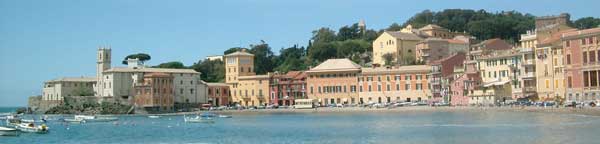 La Baia di Portobello con l'abbazia dell'Annunziata, dove  stato presentato il libro.