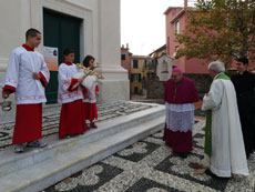 L'arrivo di S.E. Mons. Vescovo